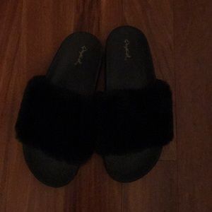 Brand new fuzzy slippers
